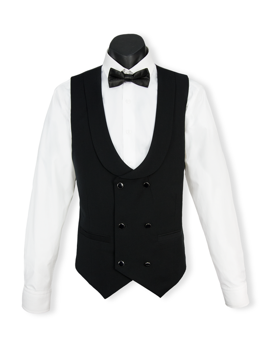 Black Spector King Tuxedo Vest