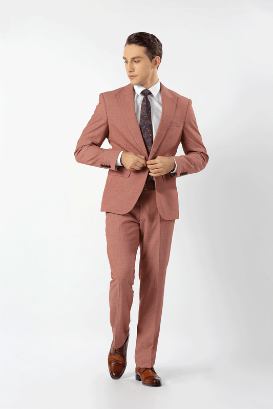 Coral Pink Myles Mens Suit