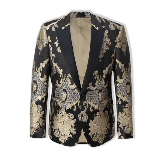 Black and Gold Deveraux Mens Dinner Jacket