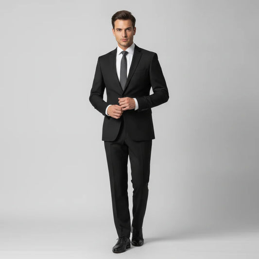 Black Lannister Mens Suit Trousers