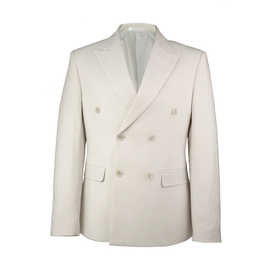 Oatmeal Riviera King Double Breasted Suit Jacket