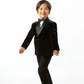 Black Infinity Boys Velvet Dinner Jacket