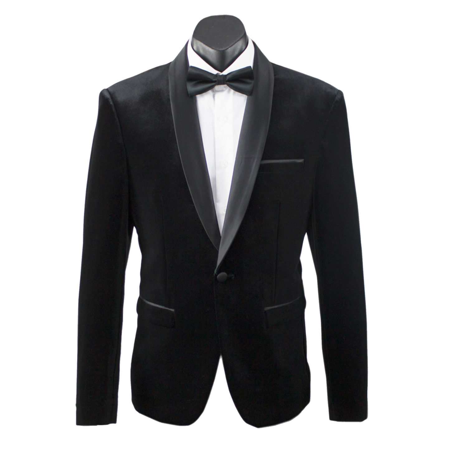 Black Infinity Boys Velvet Dinner Jacket