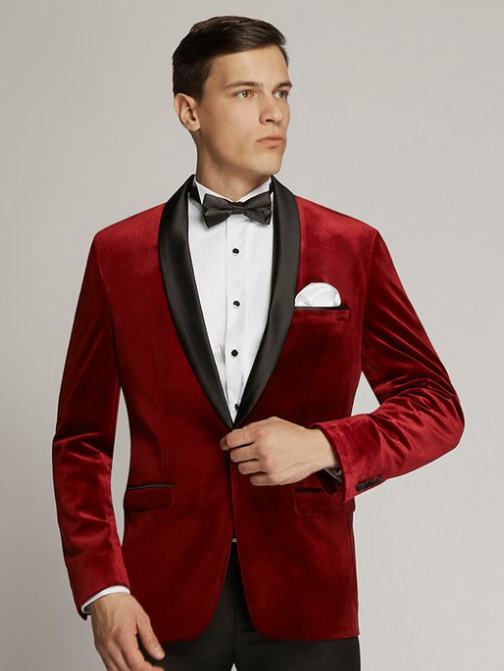 Burgundy Infinity Mens Dinner Jacket