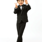 Black Spector Boys Tuxedo Trousers