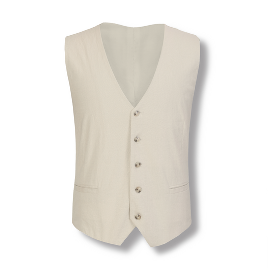 Sand Havana King Pure Linen Vest