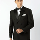 Black Craig Double Breasted Satin Lapel Mens Tuxedo Jacket