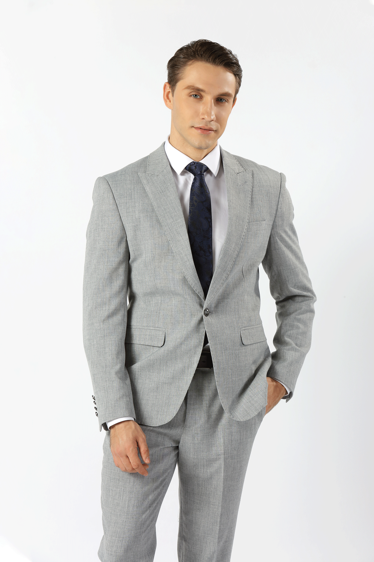 Silver Dalton King Suit