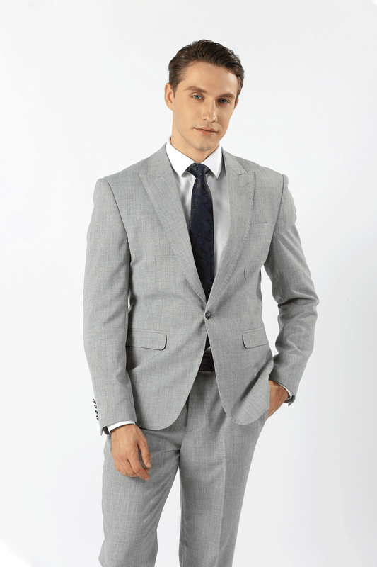 Silver Dalton King Suit Trousers