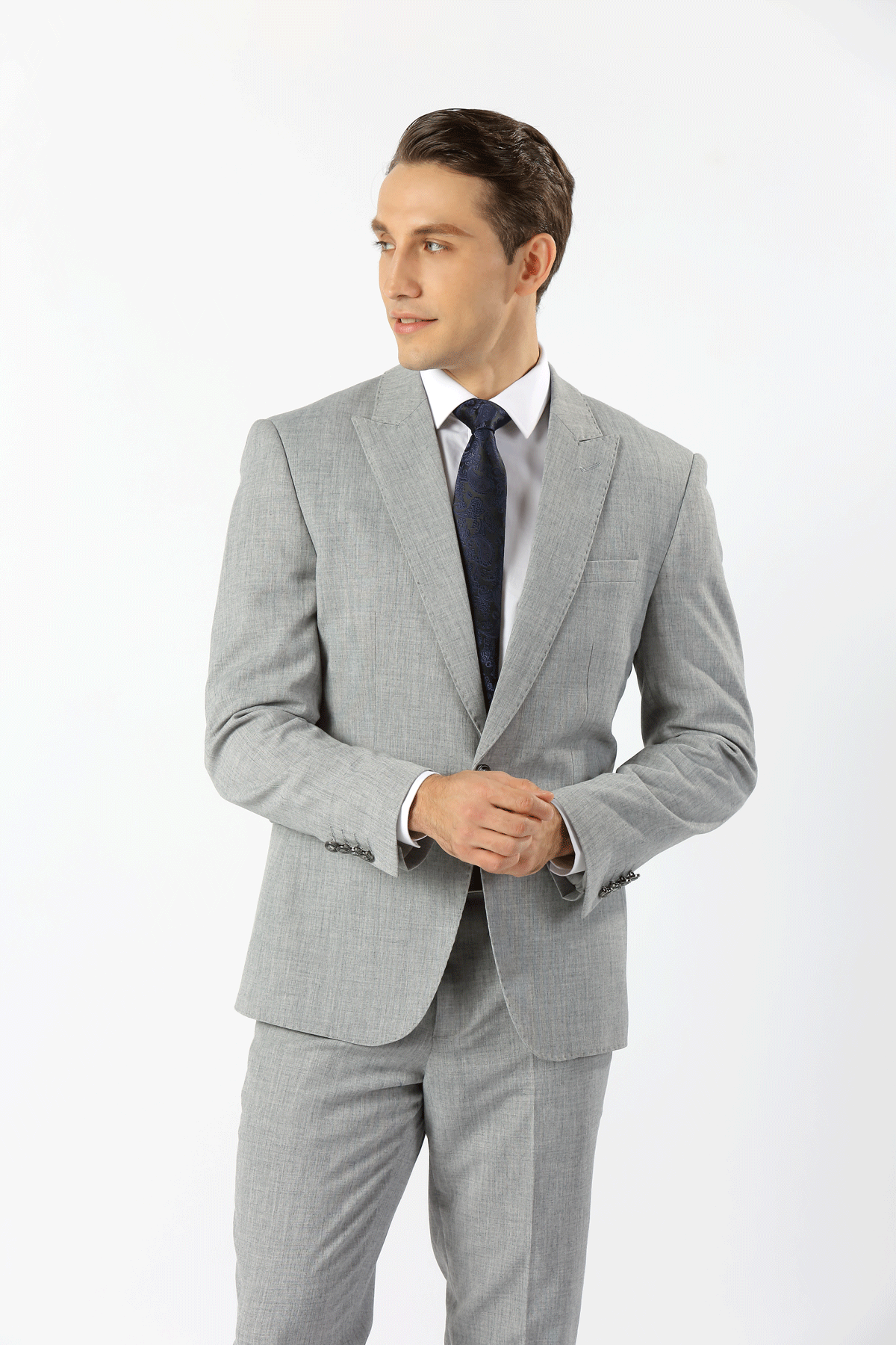 Silver Dalton King Suit