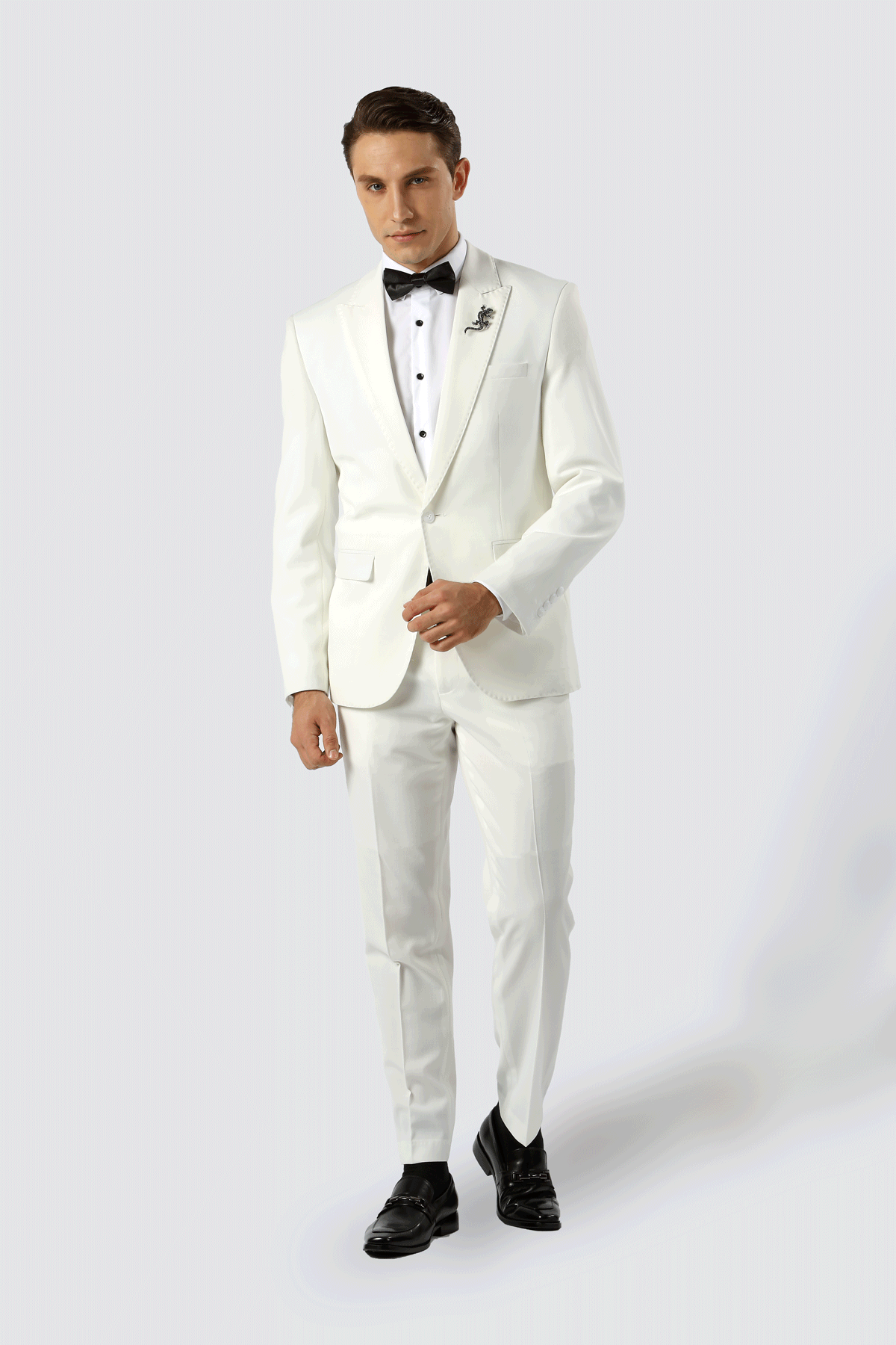 White Dalton Mens Suit Jacket