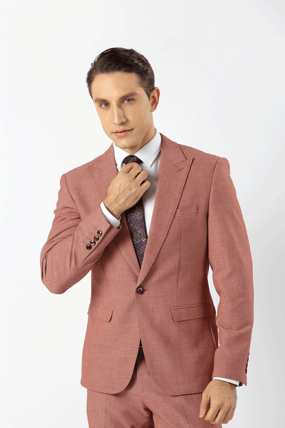 Coral Pink Myles Mens Suit