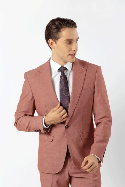 Coral Pink Myles Mens Suit