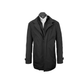 Black Tommy Mens Quilted Trench Coat