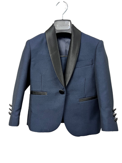Navy Carrington Boys Tuxedo Jacket