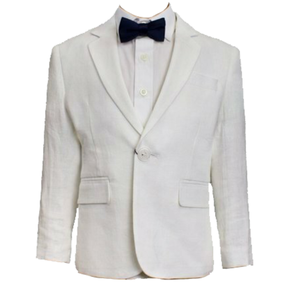 Ivory Worthington Boys Linen Suit