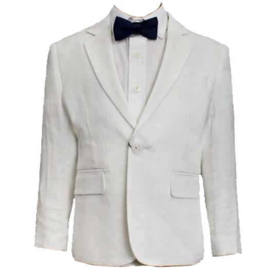 Ivory Worthington Boys Linen Suit