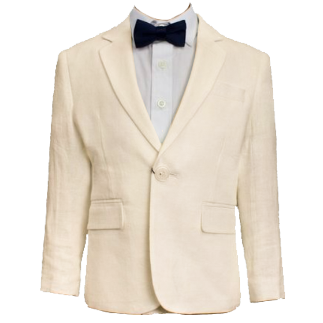 Beige Worthington Boys Linen Jacket