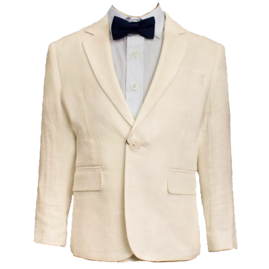 Beige Worthington Boys Linen Jacket