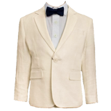 Beige Worthington Boys Linen Suit