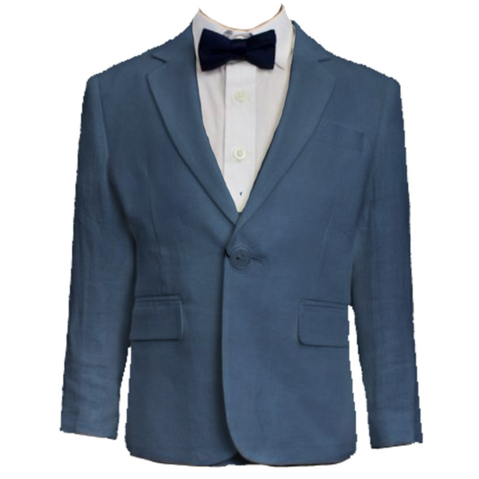 Indigo Worthington Boys Linen Suit