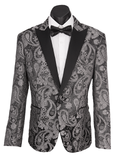 Silver Dorian Mens Dinner Jacket