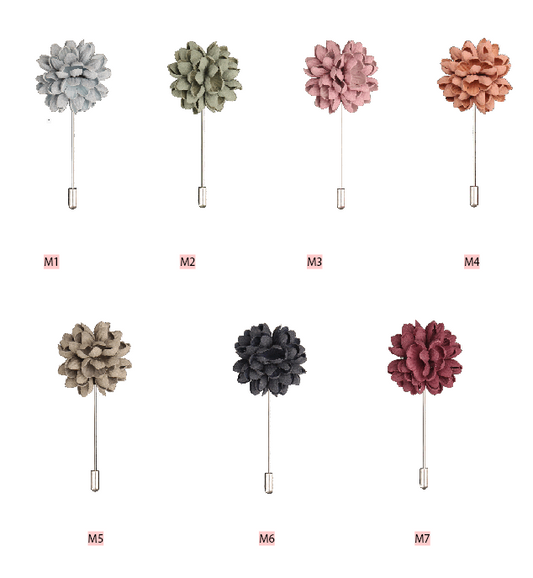 Dahlia Floral Lapel Pin