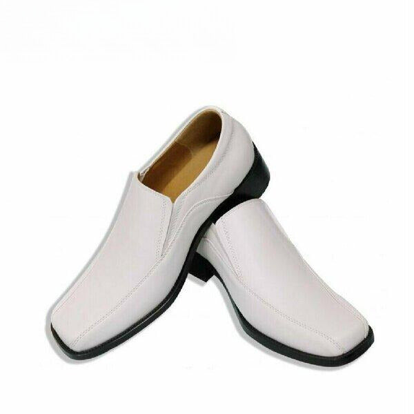 White Peter Mens Slip On Shoe