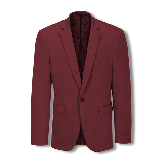 Burgundy Carter Boys Stretch Blazer