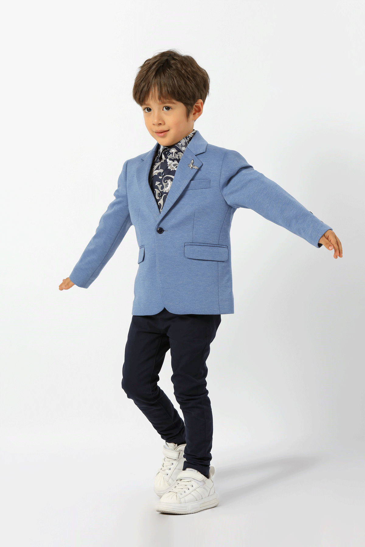 Blue Carter Boys Stretch Blazer