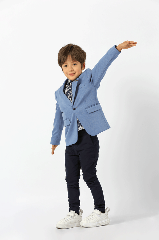 Blue Carter Boys Stretch Blazer