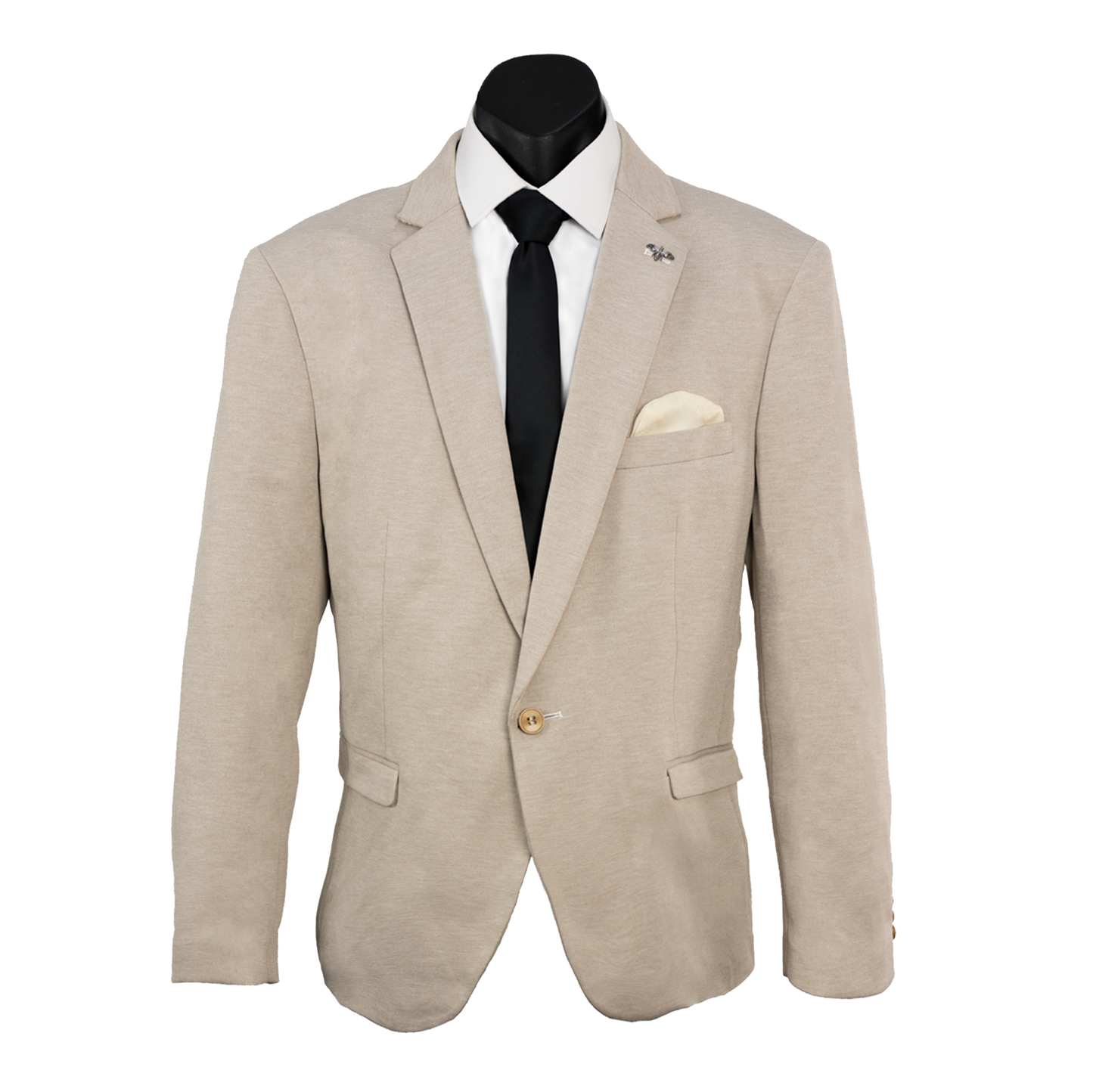 Beige Carter Boys Stretch Blazer