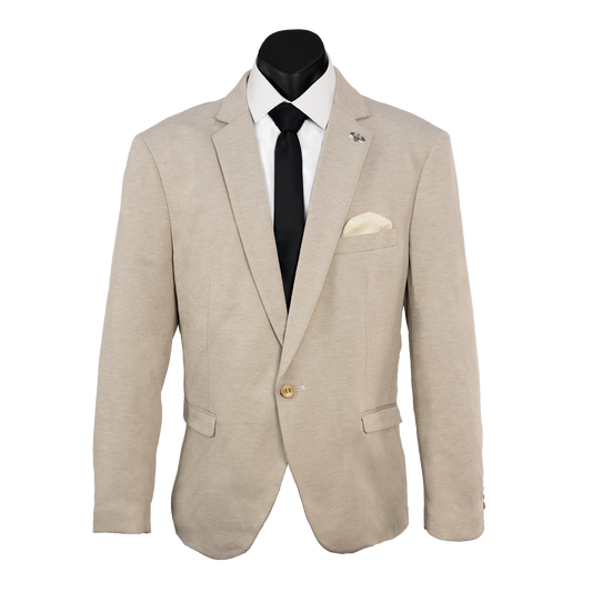 Beige Carter Boys Stretch Blazer