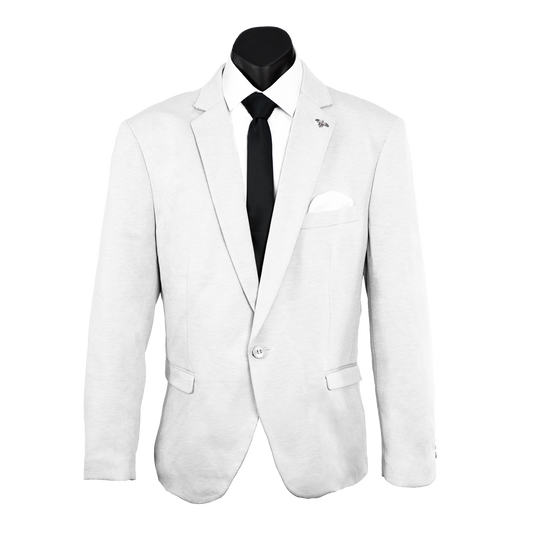 White Carter Boys Stretch Blazer