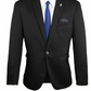 Black Carter Mens Stretch Blazer