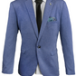 Blue Carter Mens Stretch Blazer