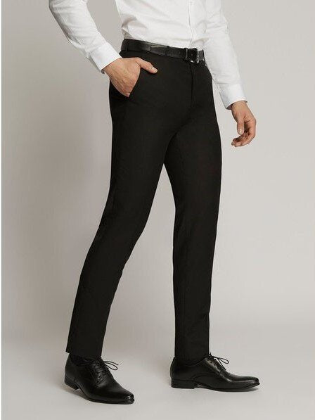 Black Bentley Mens Suit Trousers