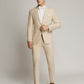 Beige Worthington Mens Linen Suit