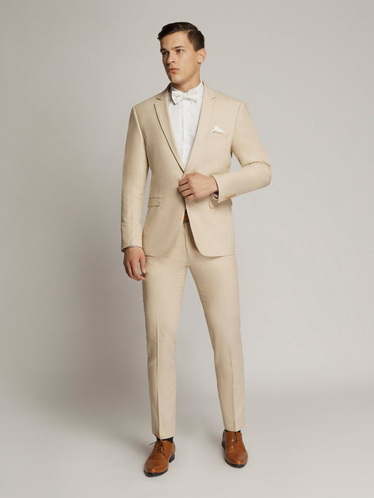 Beige Worthington King Linen Suit