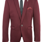 Burgundy Carter Mens Stretch Blazer