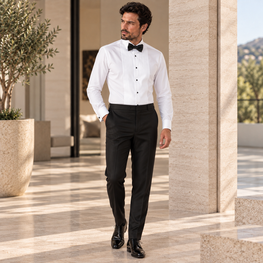 Black Wilson Mens Tuxedo Trousers