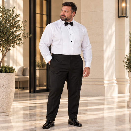 Black Wilson King Tuxedo Trousers