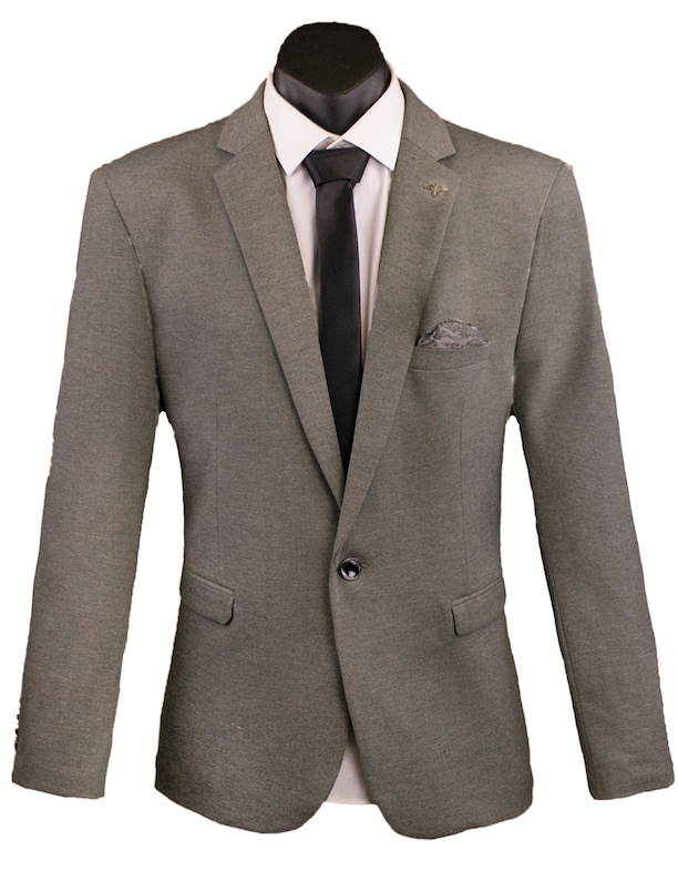 Charcoal Carter Mens Stretch Blazer