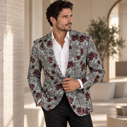Coffee Lazenby Mens Lounge Jacket