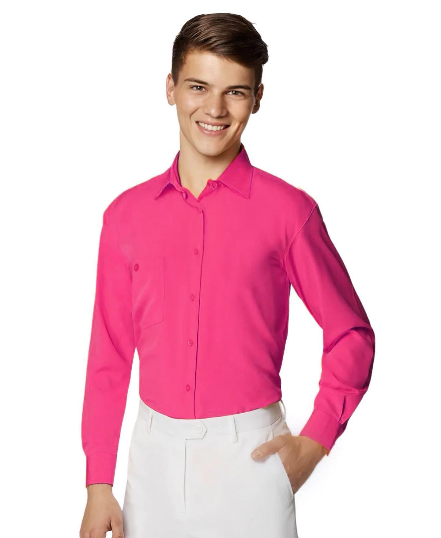 Hot Pink Warhol Boys Microfibre Shirt