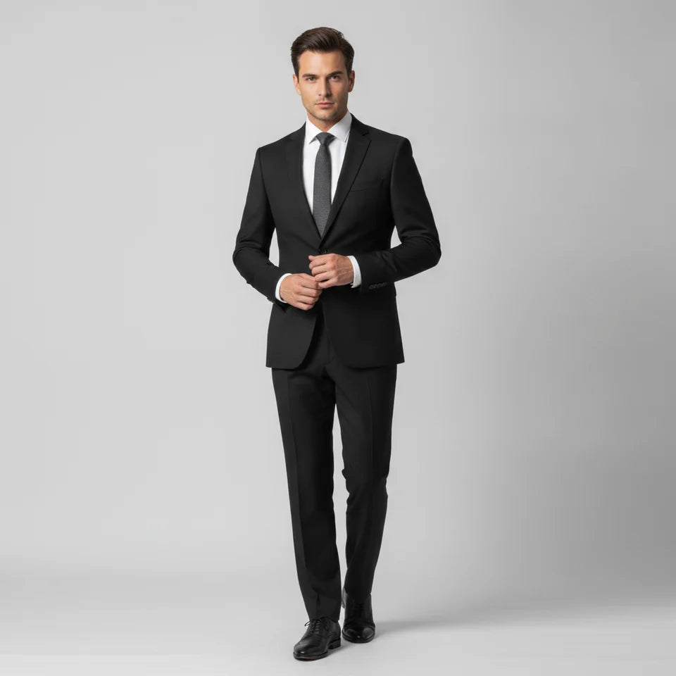 Black Lannister Mens Suit Trousers