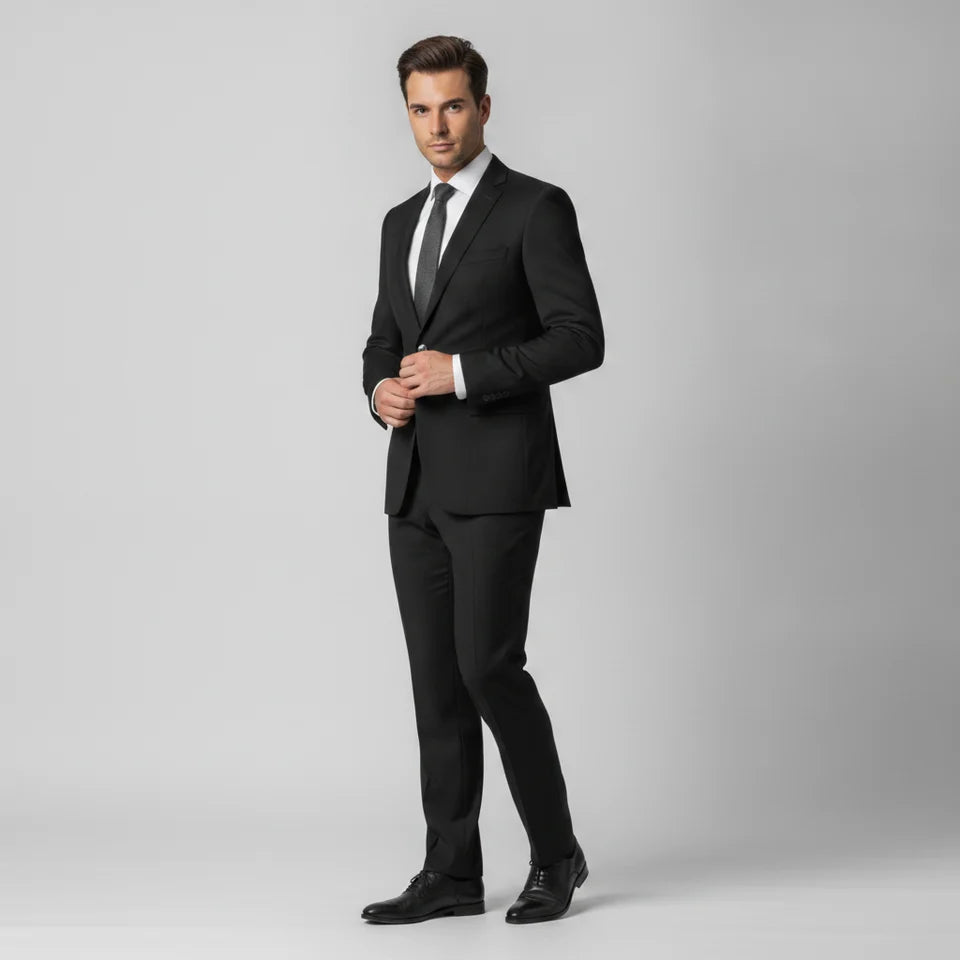 Black Lannister Mens Suit Trousers
