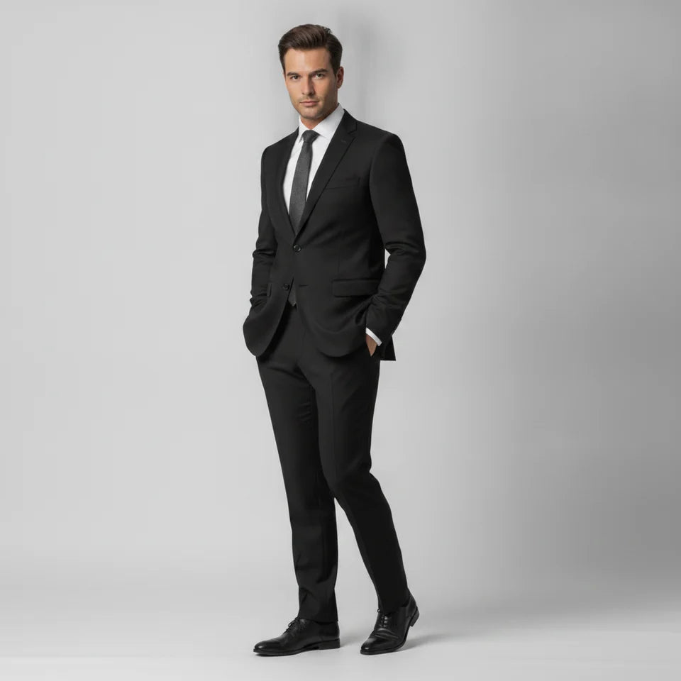 Black Lannister Mens Suit Jacket
