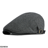 Heath Herringbone Plain Flat Cap