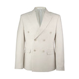 Oatmeal Riviera Mens Double Breasted Suit